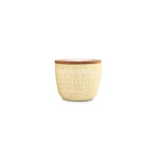 Мини соева свещ от бетон Падивакс Сонора – жълта - свеж лимон